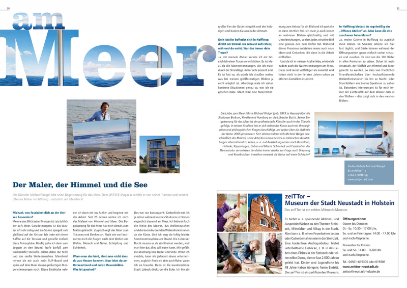 Der Maler, der Himmel und die See